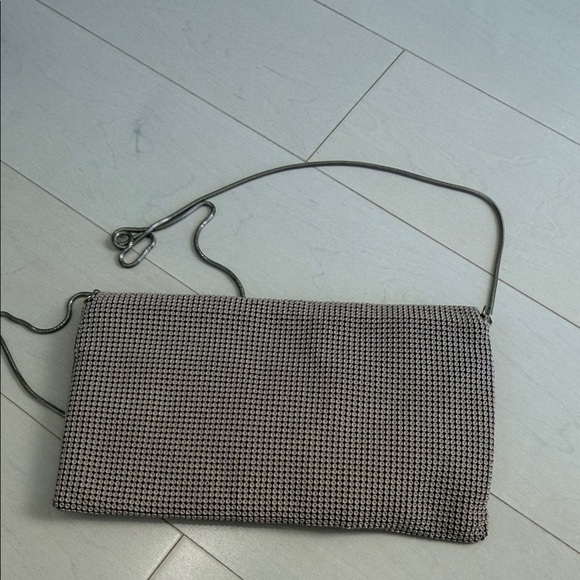 NWOT BCBG Elegant Beige Chainmail Bag